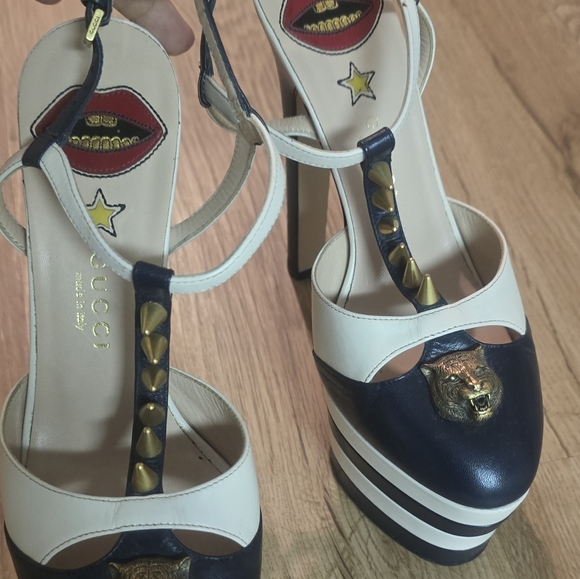 Gucci red carpet edition platform heels size 36.5 used once only - Picture 6 of 15